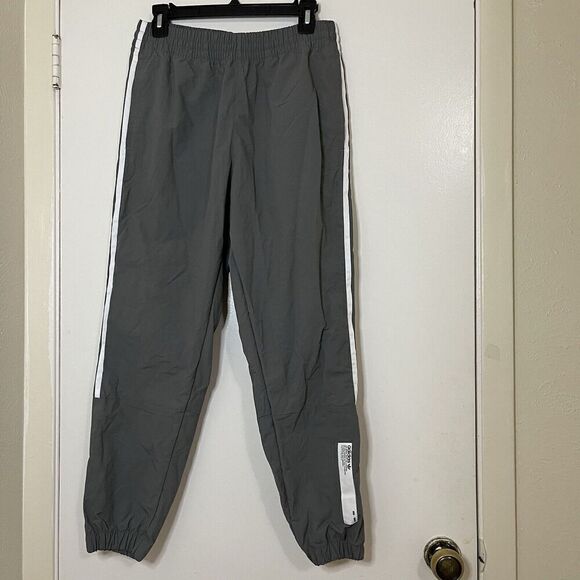ADIDAS gray tapered windbreaker jogger pants size US medium - Picture 1 of 6